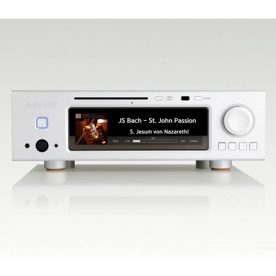 Aurender A30 streamer i serwer z funkcją zgrywania płyt CD, regulacją głośności oraz wzmacniaczem słuchawkowym